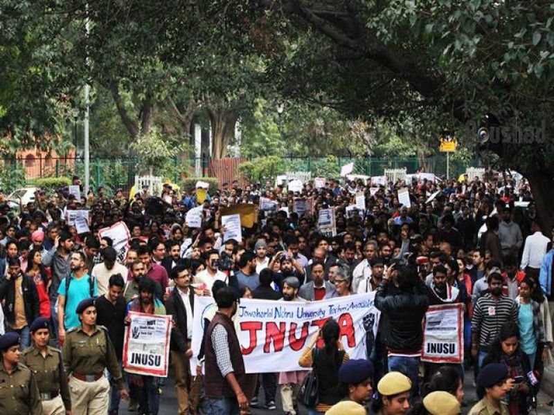The protest was against a multitude of changes like a loan proposal
