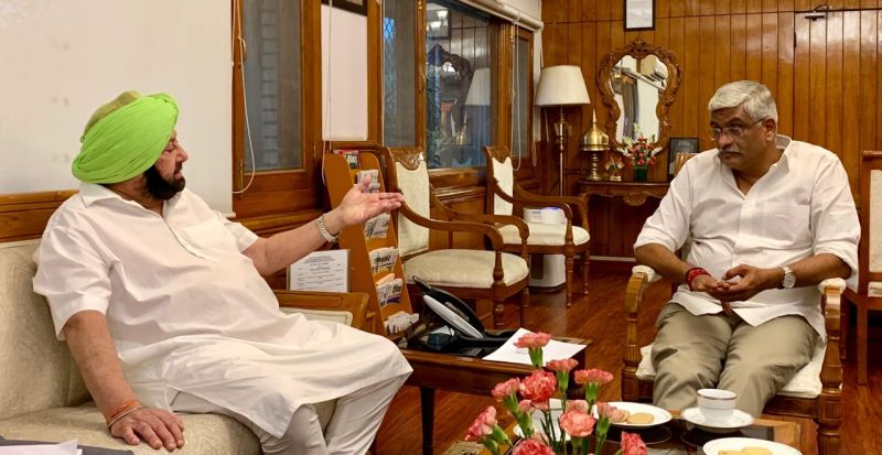 Captain Amarinder Singh and Gajendra Singh Shekhawat