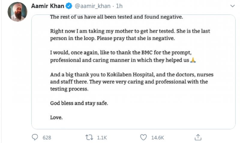 Aamir Khan tweet