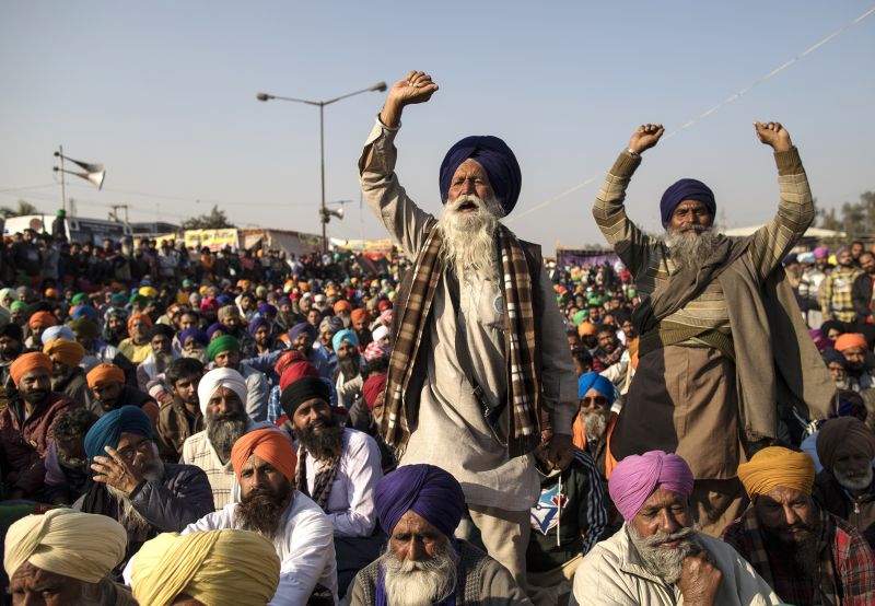 Farmers on Protest 