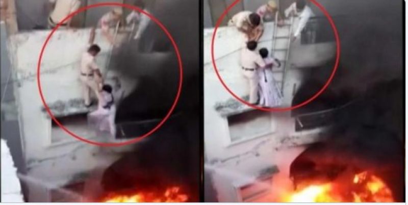 Couple were trapped in a building at central Delhi's Paharganj area