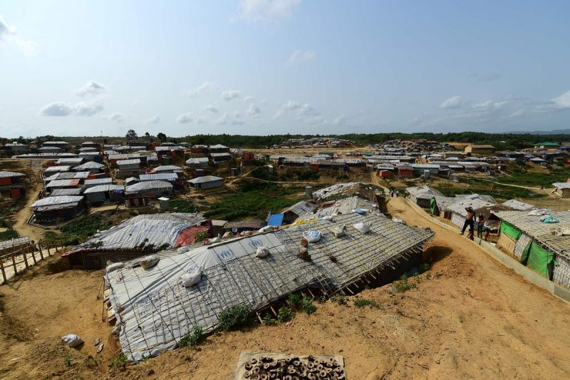 Marooned on a dusty slope in the world's largest refugee camp