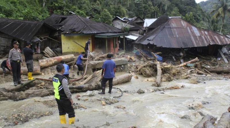 Dozens of homes were damaged