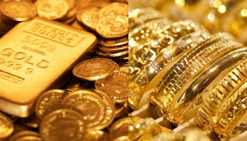 Gold fell 0.38 per cent to USD 1,196.50 an ounce