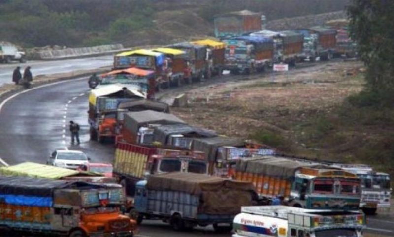 Traffic movement on the arterial road was disrupted for several hours