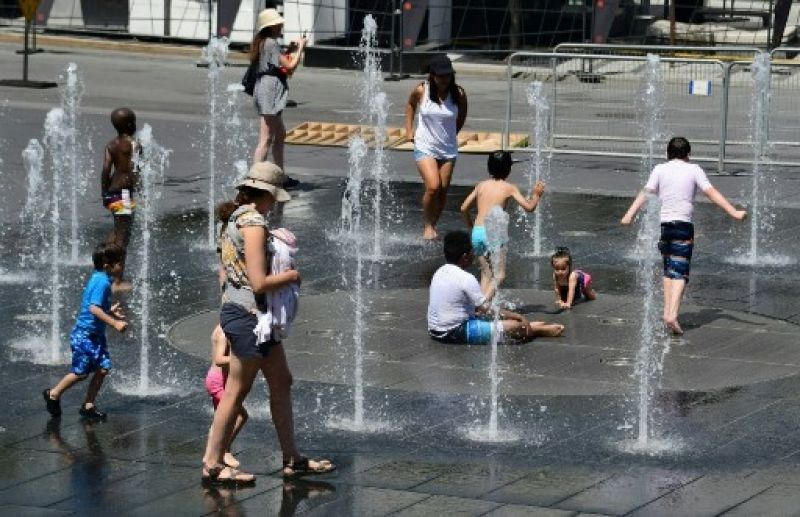 Temperatures soared to 34 degrees Celsius with a humidity that made it feel closer to 40 degrees