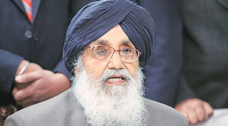 Former Punjab Chief Minister Parkash Singh Badal