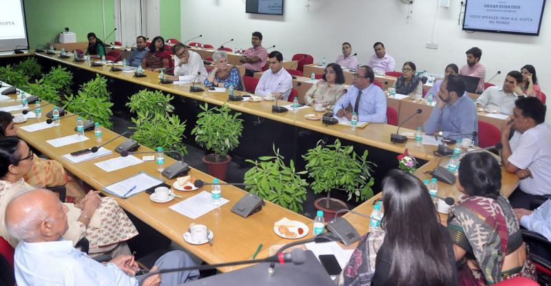 Punjab State IAS Association participating in a session held at MGSIPA to promote the noble cause of Organ Donation