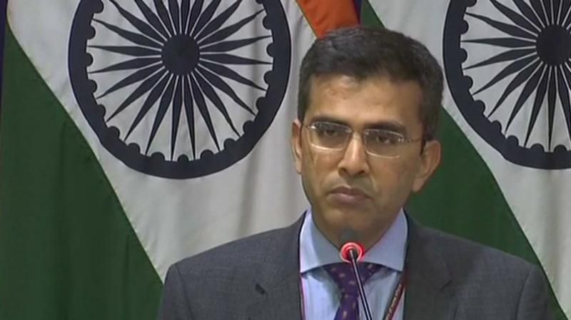 External Affairs Ministry Spokesperson Raveesh Kumar