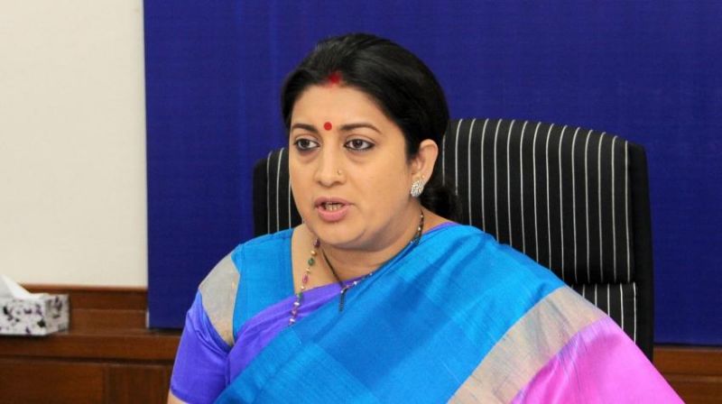 Union Minister of Textile Smriti Zubin Irani