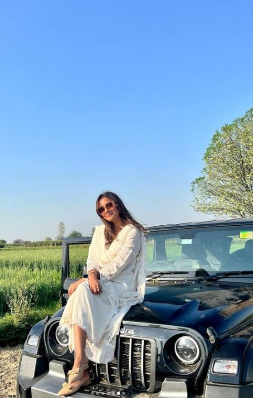 See Pics Cricketer Suresh Raina Visits Wife Priyankas Nanas village for the 1st time