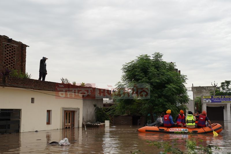 Khalsa Aid Services Continues in Flood Affected Areas of Punjab