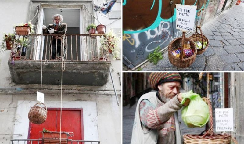 Naples’ Humanitarian Work of ‘Supportive Basket’ For Homeless