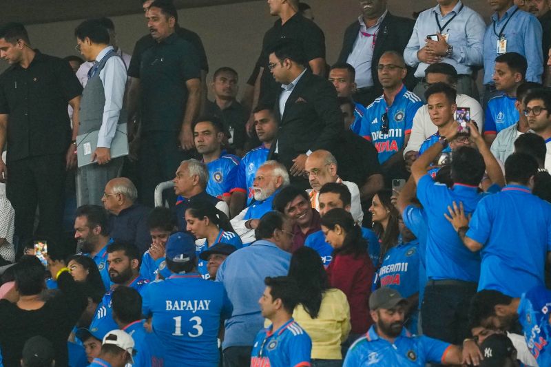 In Pics: Prime Minister Narendra Modi, Union HM Amit Shah at Ahmedabad Stadium 