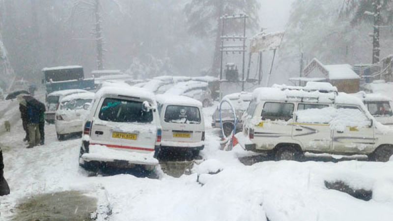  Snowfall in hills 