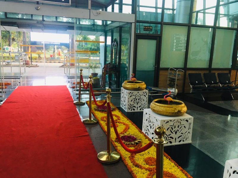 Parineeti Chopra & Raghav Chadha Reached Udaipur; Airport Adorned to Welcome Bride & Groom