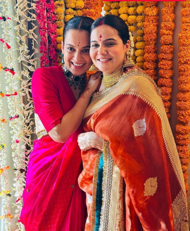 Kangana Ranaut's Sister-in-Law's Enchanting God Bharai Ceremony