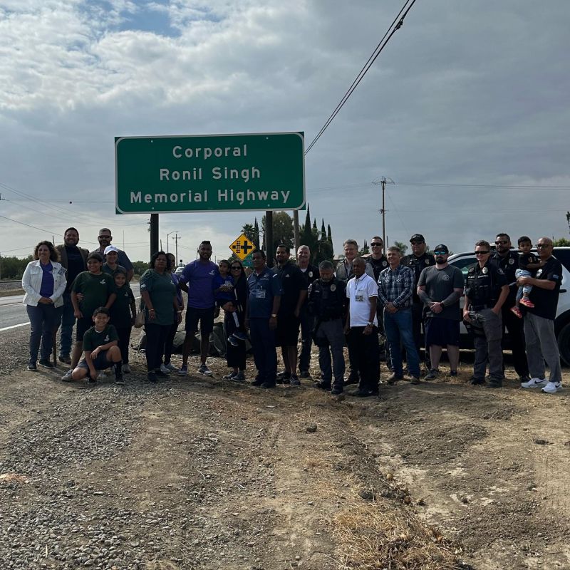 Highway in California Named After Indian-Origin Police Officer Ronil Singh who was shot dead in 2018