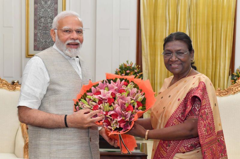 Prime Minister Narendra Modi Meets President Droupadi Murmu