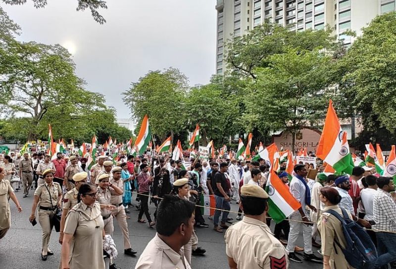 Large No of People Reaches India Gate to Support the Protesting Wrestlers
