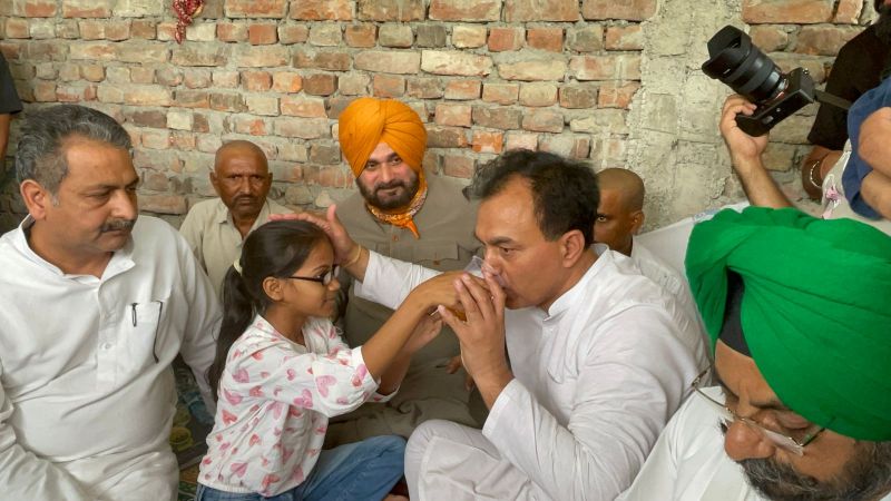 Navjot Singh Sidhu broke his fast today