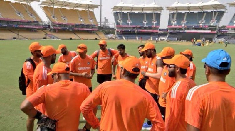 World Cup 2023: Team India Spotted Practicing in Saffron Jerseys
