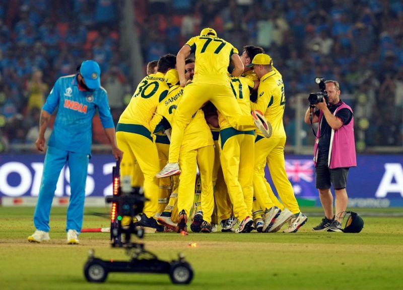 Australian Triumph: Jubilant Celebration as Team Australia Lifts Winning Trophy