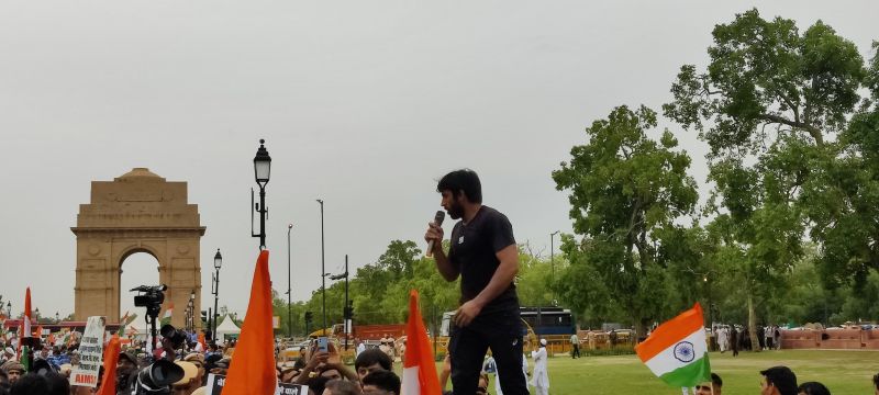 Large No of People Reaches India Gate to Support the Protesting Wrestlers
