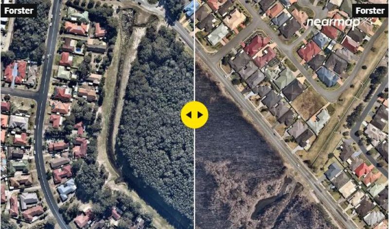Australian Bushfires From the Air: Before And After Images Show Scale Of Devastation
