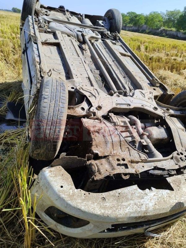 Car Overturned in Fields Near Jaito, Faridkot; 5 Injured, Including 3 Women