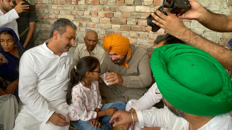 Navjot Singh Sidhu broke his fast today