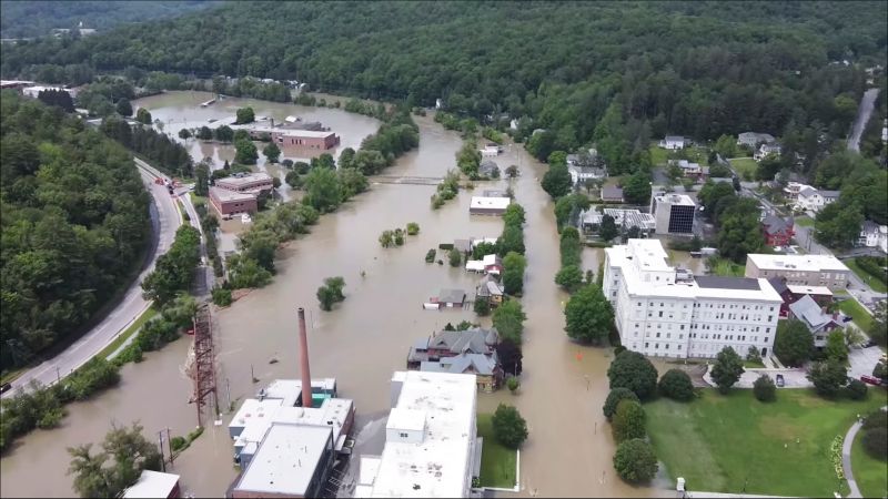 Devastating Flood in America's Vermont, President Joe Biden declares a State of Emergency