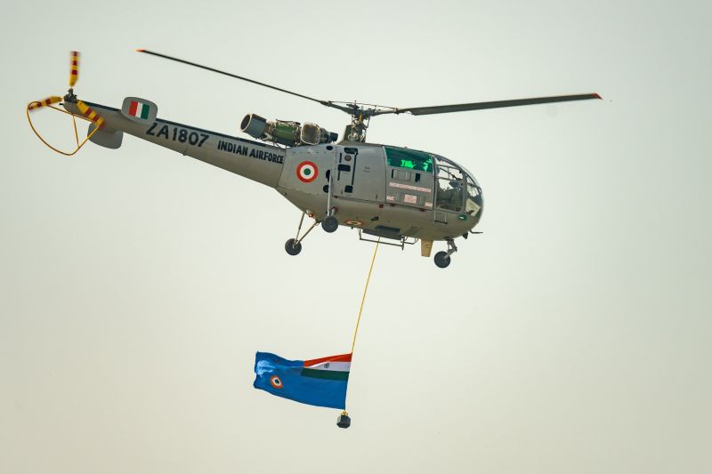 Inauguration of New Air Force Flag & Air Show Marks Indian Air Force Foundation Day Celebration