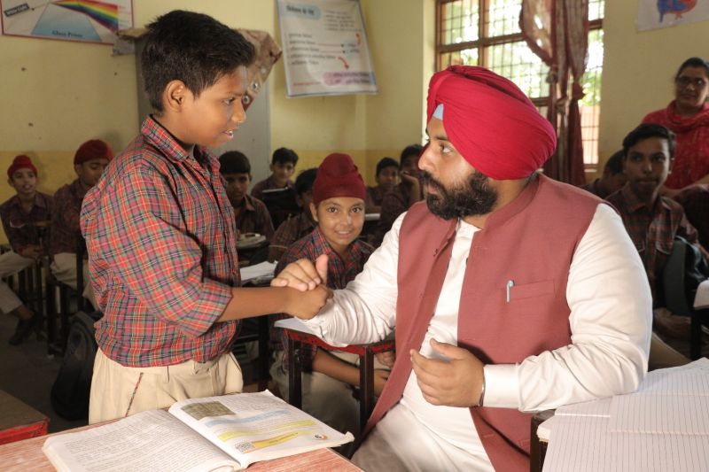 Education Minister Harjot Bains Inspected Govt Model Senior Secondary School Kharar
