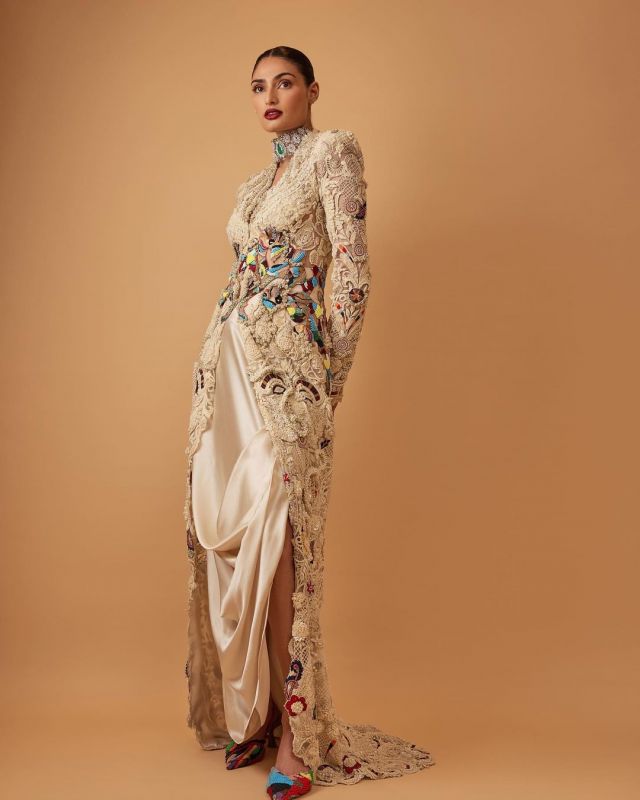 Athiya Shetty Glows in Anamika Khanna's Latest Collection