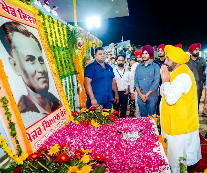 Grand Opening of 2nd Edition of 'Khedan Watan Punjab Diyan'. Punjab Chief Minister Bhagwant Singh Mann Inaugurates the sports event in Bathinda.
