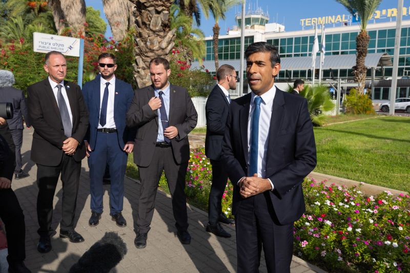 Israel-Hamas War: British PM Rishi Sunak Held Talks with PM Benjamin Netanyahu in Israel