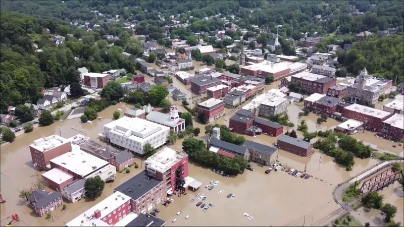 Devastating Flood in America's Vermont, President Joe Biden declares a State of Emergency
