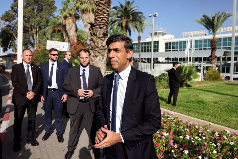 Israel-Hamas War: British PM Rishi Sunak Held Talks with PM Benjamin Netanyahu in Israel