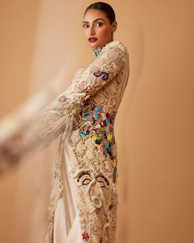 Athiya Shetty Glows in Anamika Khanna's Latest Collection
