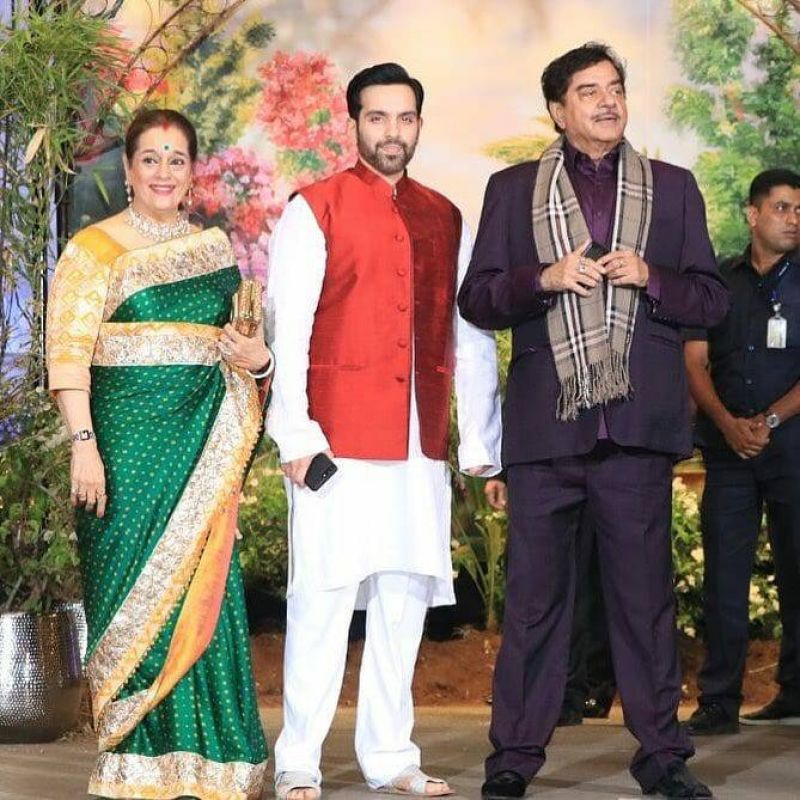 Sonamkapoor and anandahuja at wedding reception