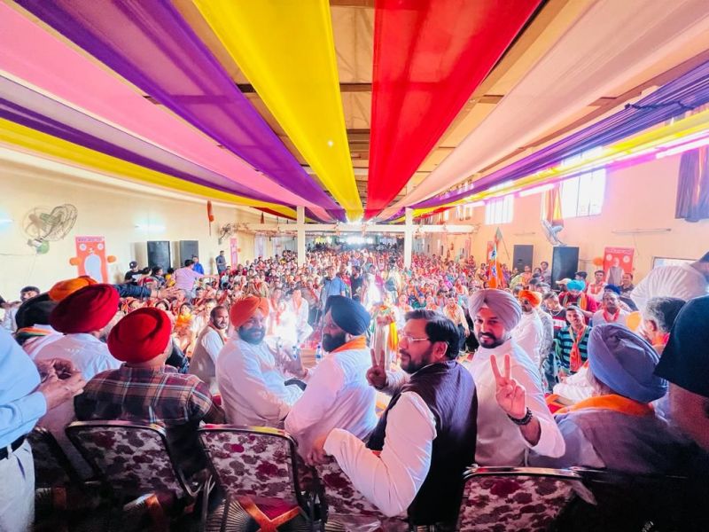 Jalandhar By-Polls: Union Minister Som Prakash, Capt Amarinder Singh, Inder Iqbal Atwal & Parminder Brar held a Rally in Adampur
