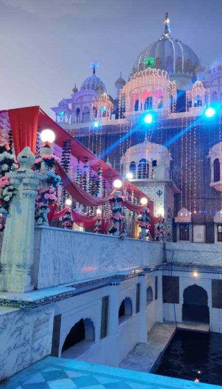 Decoration at Gurdwara Sri Panja Sahib, Pakistan on the occasion of Khalsa Creation Day & Baisakhi