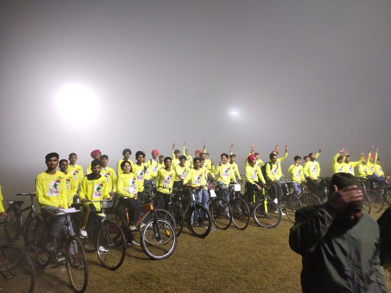 Ludhiana's Youth Participated in Massive Cycle Rally Against Drug Menace