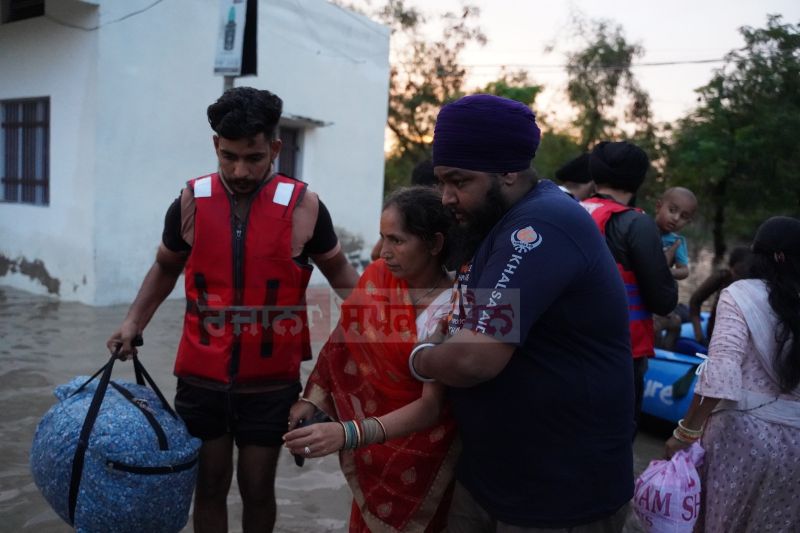 Khalsa Aid Services Continues in Flood Affected Areas of Punjab