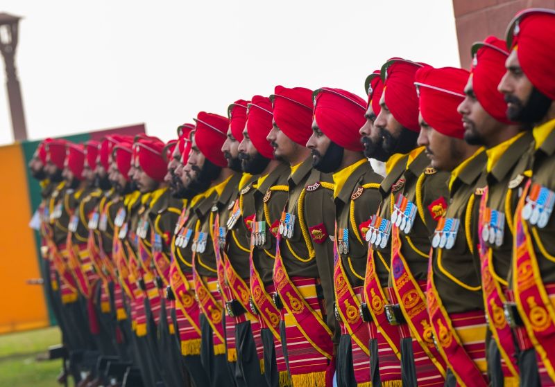 Sri Lanka Army Commander Lieutenant General Vikum Liyanage Inspected Guard of Honor in New Delhi