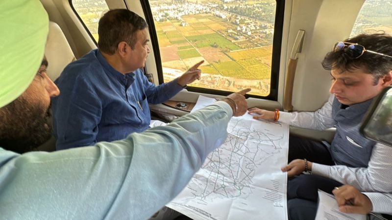 Union Minister Nitin Gadkari Reviews Amritsar-Jammu-Katra Highway Construction