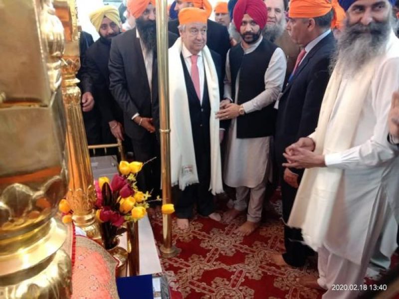 UN Chief Antonio Guterres At Kartarpur Sahib