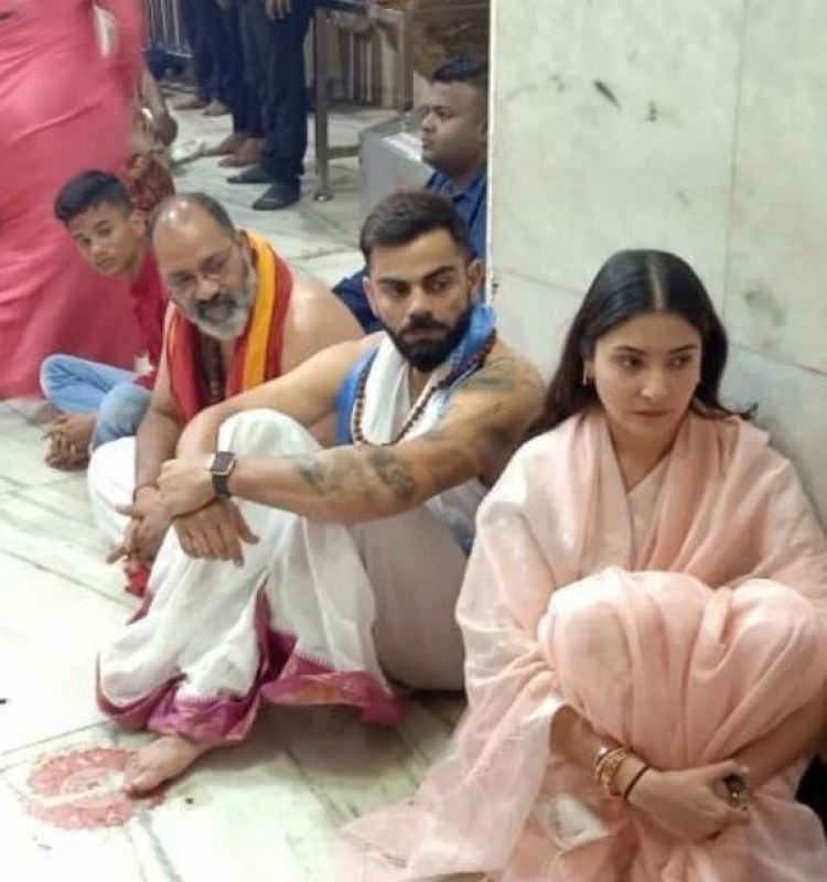 Earlier, Anushka, Virat along with their cute daughter Vamika paid obeisance at Vrindavan
