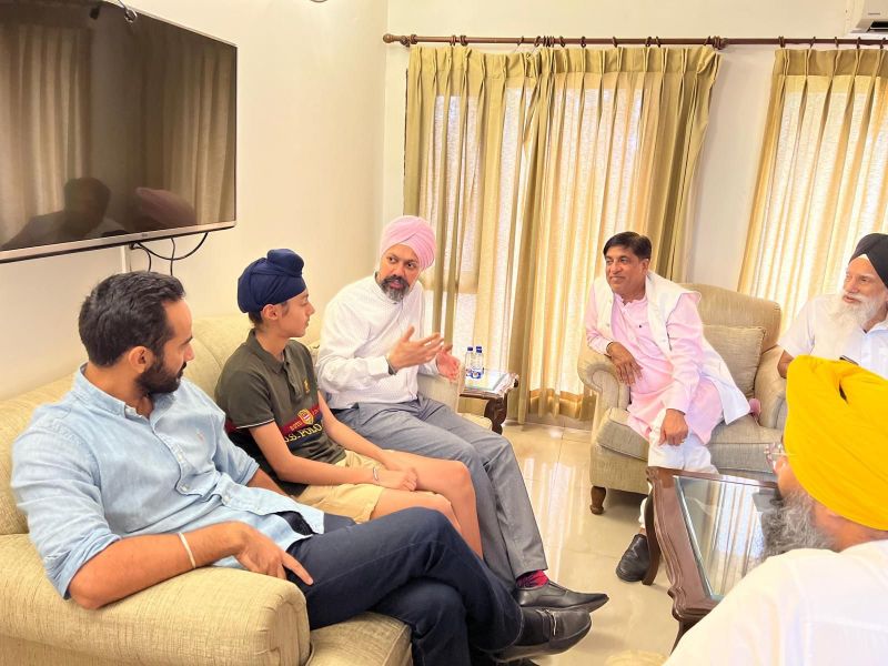 UK MP Tanmanjit Singh Dhesi meets Cabinet Minister Brahm Shankar Jimpa & Gurmeet Singh Meet Hayer
